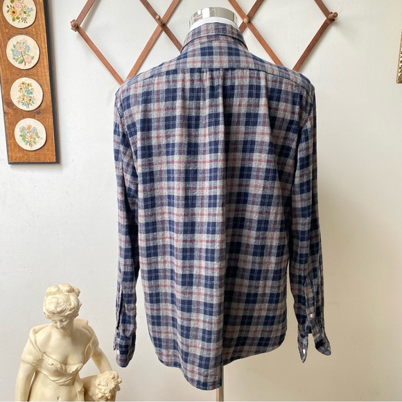 J Crew Flannel Plaid Slim Fit Button Up Shirt - Picture 7 of 14